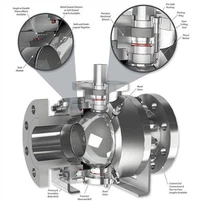 মেটাল সিল ট্রুনিওন বল ভালভ